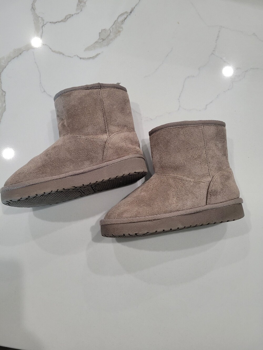 Girls Faux-Fur-Lined Ankle Boots Size 12